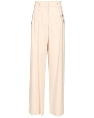 Al Duca d'Aosta Pleated Trousers - White
