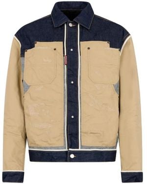 DSquared² Giacca Denim Inside Out - Blu