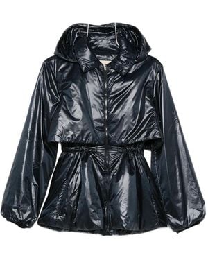 Herno Hooded Drawstring-Waist Jacket - Blue