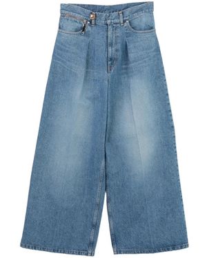 Toga Pleated Wide-Leg Jeans - Blue