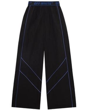 Off-White c/o Virgil Abloh Logoband Nylon Trousers - Blue
