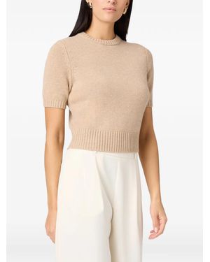 Toccin Kurzärmeliger Elsie Pullover - Natur