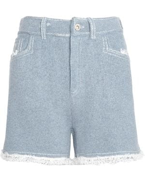 Barrie Shorts Mit Fransen - Blau