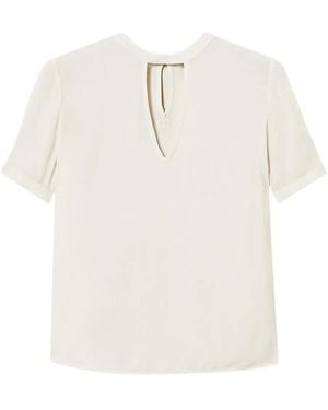 Twinset Keyhole-Neckline Blouse - White