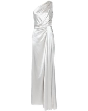 Dolce & Gabbana Off-Shoulder Silk Gown - White