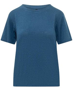 Weekend by Maxmara Crew-Neck Short-Sleeve T-Shirt - Blue