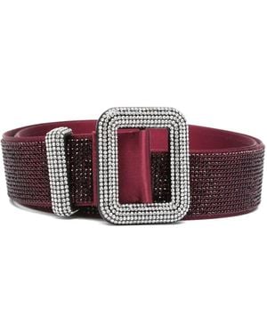 Benedetta Bruzziches Crystal-Embellished Belt - Purple