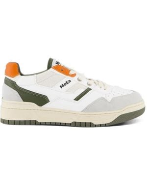 Moea Gen2 Crossover Logo-Print Low-Top Trainers - White