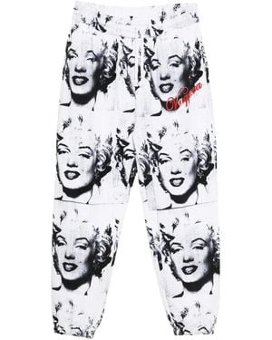 VAQUERA Graphic-Print Pants - White