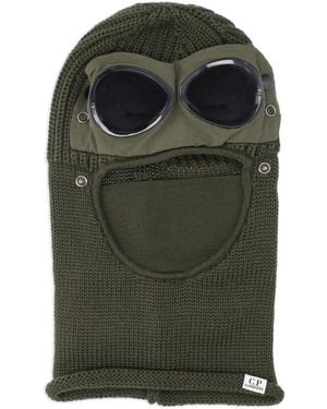 C.P. Company Balaklava Mit Goggle-Detail - Grün