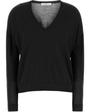 Co. V-Neck Cashmere Sweater - Black