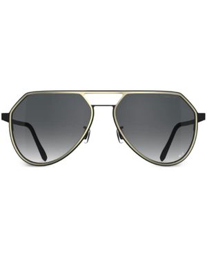 Blackfin Thunder Bay Geometric Frame Sunglasses - Grey