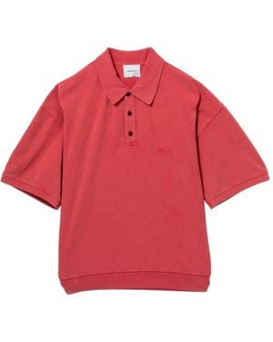 Halfboy Ribbed Polo Shirt - Red