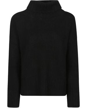 Aragona Turtleneck Cashmere Sweater - Black