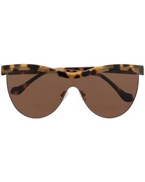 Nanushka Gafas De Sol Con Montura Redonda - Marrón