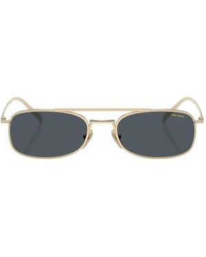 Prada Rectangle-Frame Sunglasses - Grey