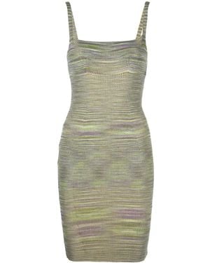 Isa Boulder Sleeveless Jersey-Knit Cut-Out Dress - Green