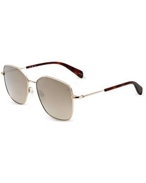 Rag & Bone Sonnenbrille Mit Geometrischem Gestell - Mettallic