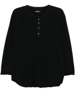 Undercover Klassisches Langarmshirt - Schwarz