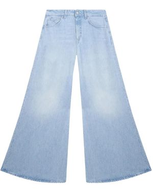 Dondup Five-Pocket Wide-Leg Jeans - Blue