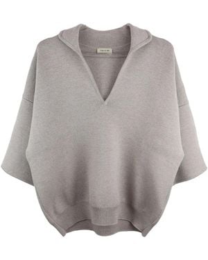 Fear Of God Waffle-Knit Short-Sleeve Top - Grey