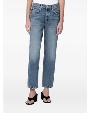 Agolde Valen Frayed Jeans - Blue