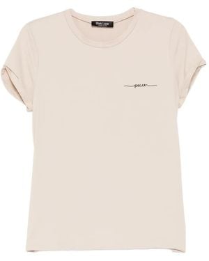 BLAKLACE T-Shirt À Logo Brodé - White