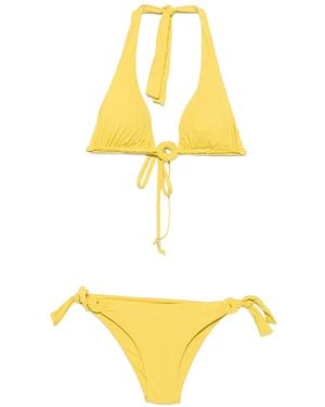 Fisico Ring-Detail Bikini - Metallic