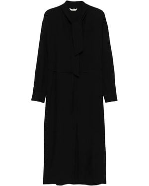 Barena Tie-Neck Dress - Black