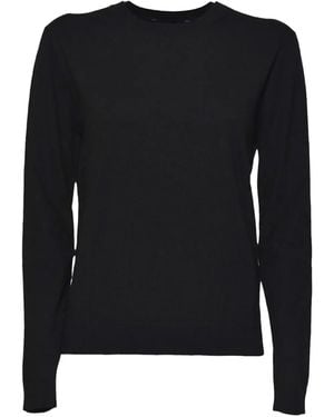 Weekend by Maxmara Top con cuello redondo - Negro