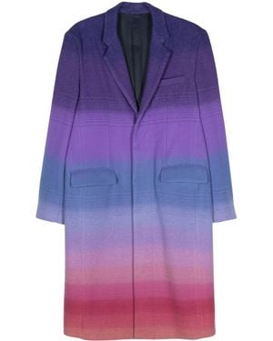 Facetasm Single-Breasted Gradient-Effect Coat - Purple