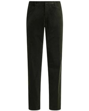 Etro Stretch-Cotton Corduroy Trousers - Black