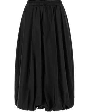 Weekend by Maxmara Ciurma Balloon-Hem Midi Skirt - Black