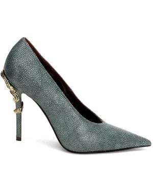 Roberto Cavalli Pumps Met Slang-Verfraaiing - Wit