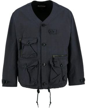 Barbour Endurance Button Multi-Pocket Jacket - Black