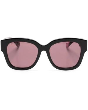 Gucci GG スクエアフレーム サングラス - ピンク