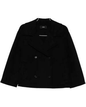 Arma Double-Breasted Coat - Black