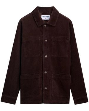 Sebago Corduroy Button-Down Jacket - Purple