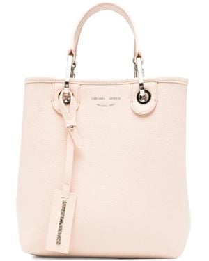 Emporio Armani Logo-Detail Tote Bag - Natural