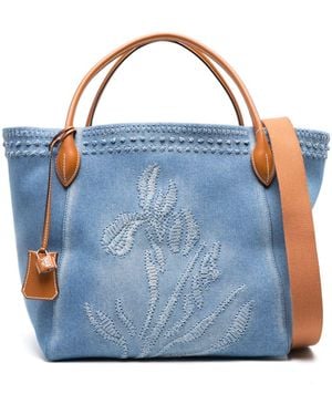 Ermanno Scervino Maggie Denim Tote Bag - Blue