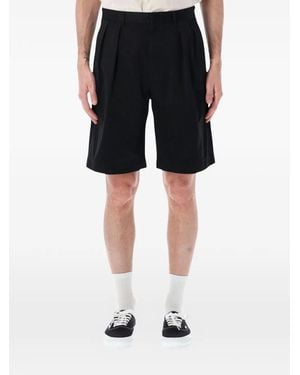 Nanamica Pleated-Waistband Shorts - Black