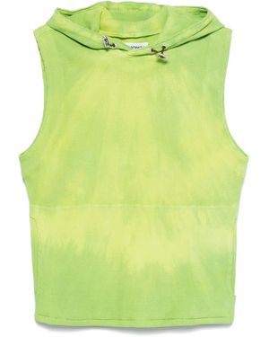 Charlie Constantinou Waffle-Jersey Hoodie - Green