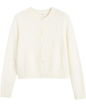 Chinti & Parker Cropped Cashmere Cardigan - White