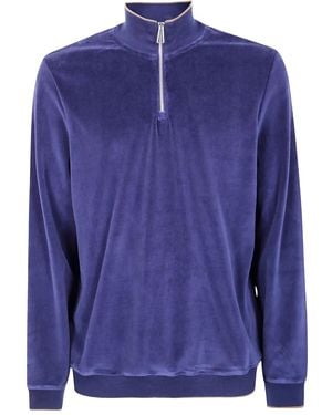 Paul Smith Sweatshirt mit Reißverschluss - Blau