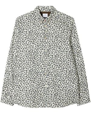Paul Smith Chemise À Imprimé Animalier - White