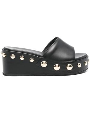 Maje 65Mm Stud-Detailed Mules - Black