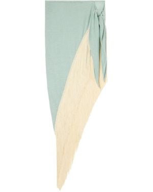 Alanui Mermaid Inside Pareo Midi Skirt - Green