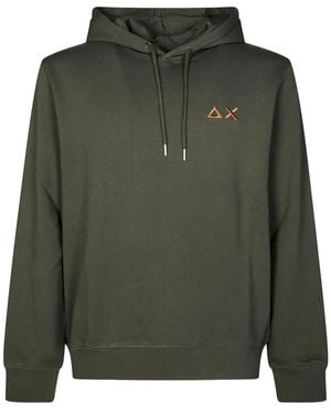 Sun 68 Logo-embroidered Hoodie - グリーン