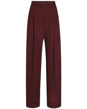 Dolce & Gabbana Pantalon En Cachemire - Purple