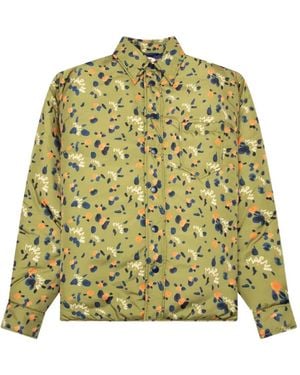 Marni Floral-Print Shirt Jacket - Green